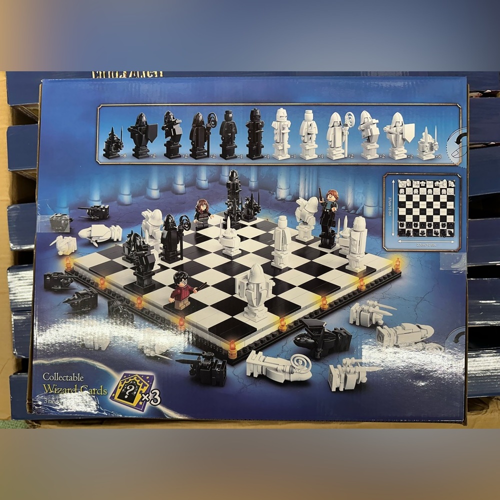 Harry Potter Hogwarts Sorcerer's Stone Chess Set Game Board - Lego Compatible - Picture 4 of 5